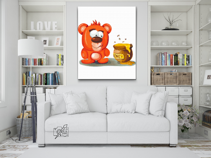 Diamond Painting - Teddy og hans Honey