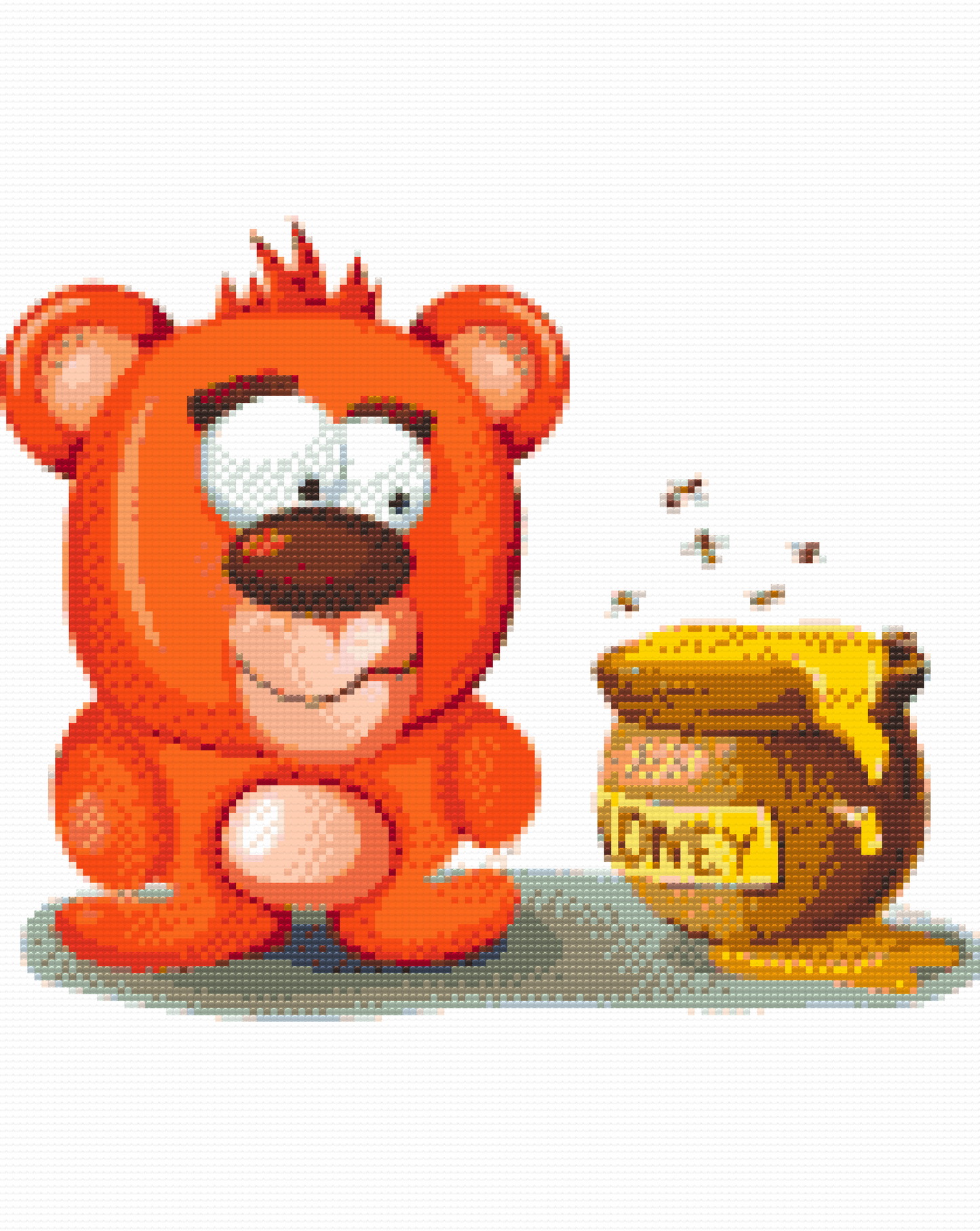 Diamond Painting - Teddy og hans Honey