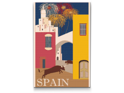 Diamond Painting - Rejser gennem Spanien