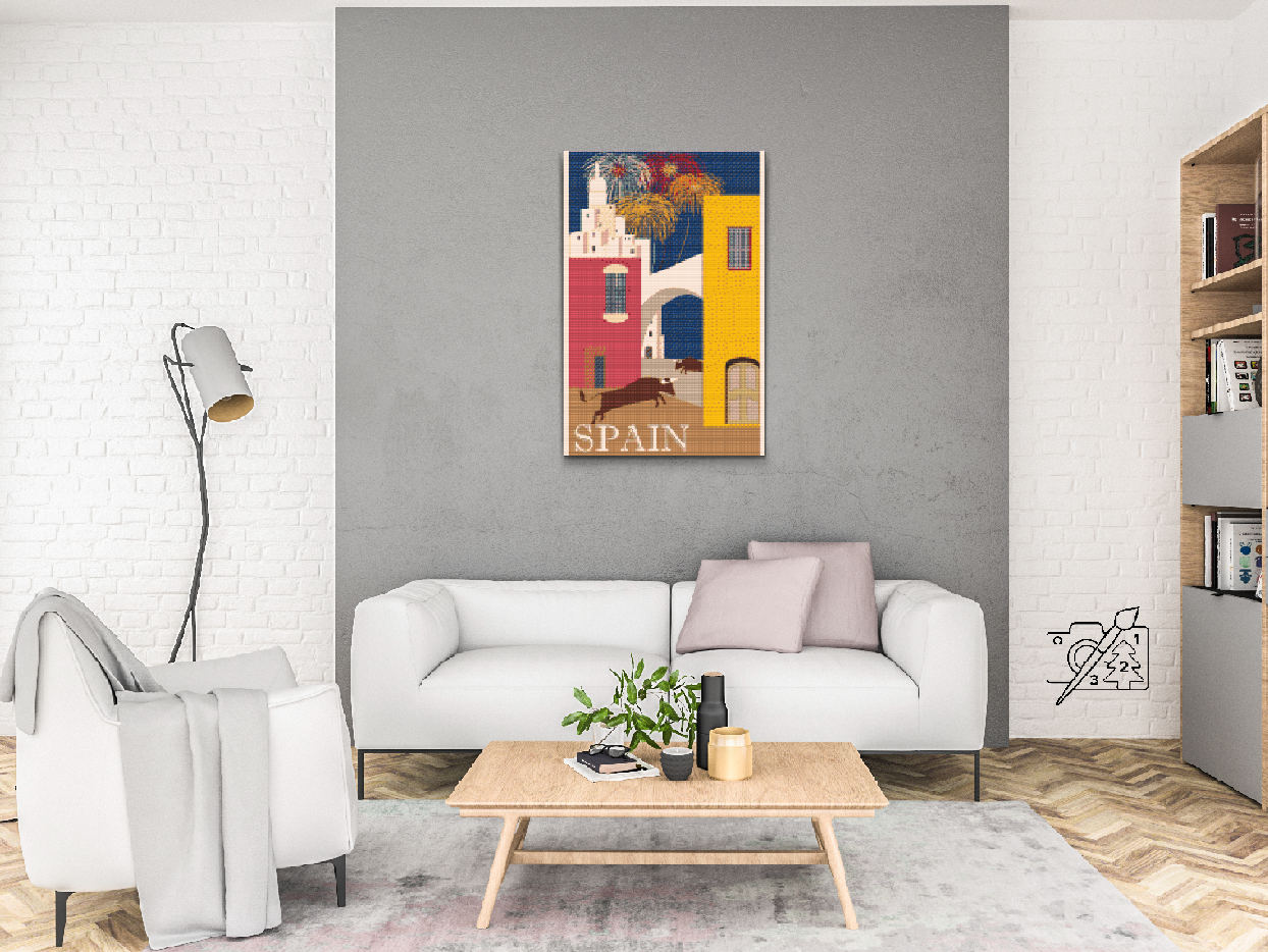 Diamond Painting - Rejser gennem Spanien