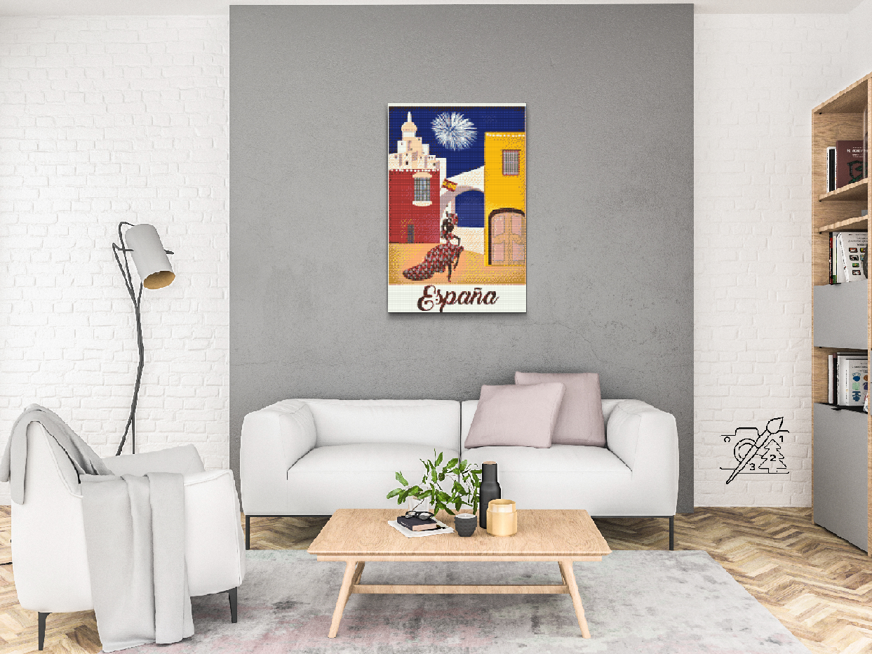 Diamond Painting - Rejser gennem Spanien 2