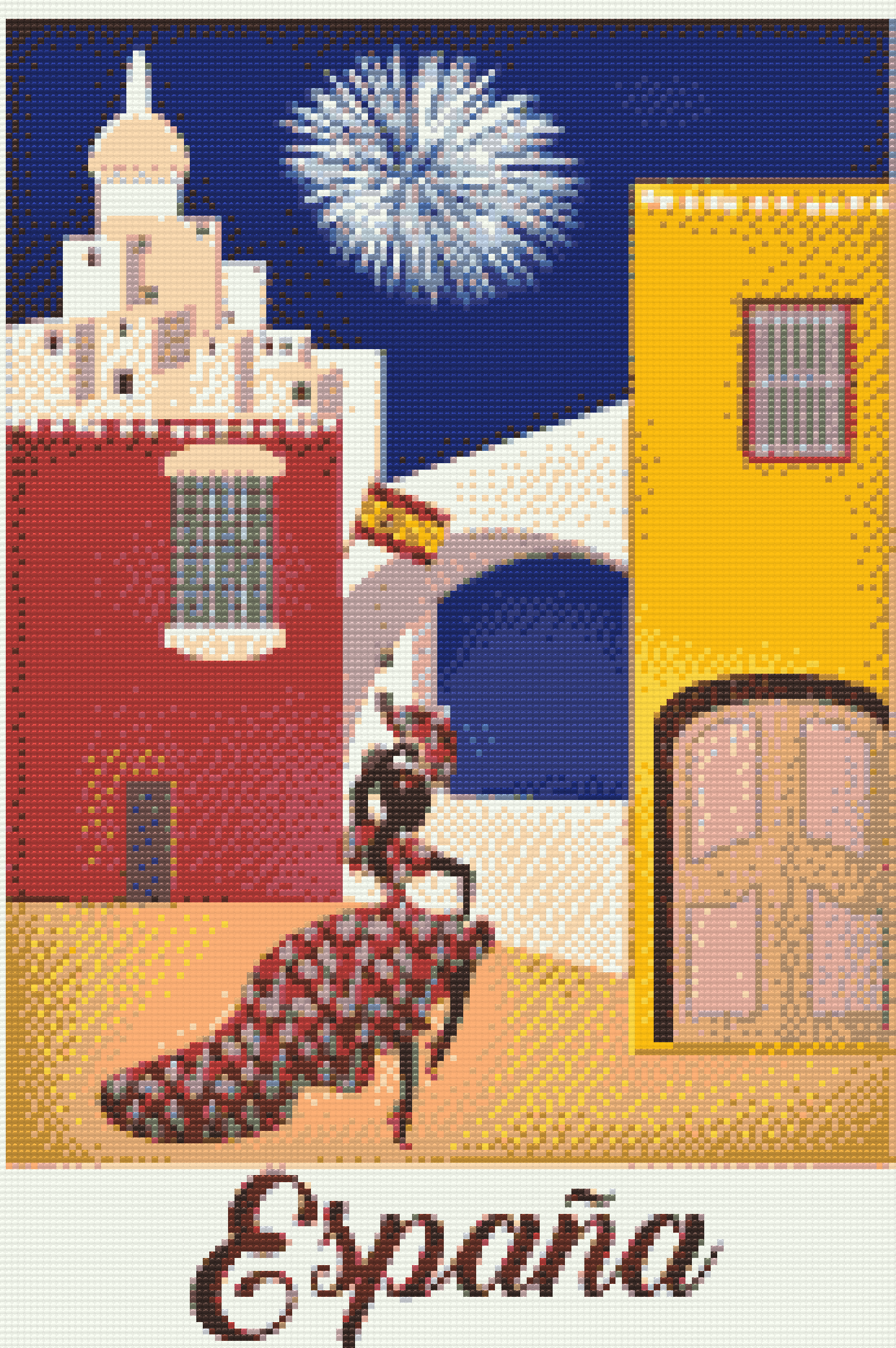Diamond Painting - Rejser gennem Spanien 2