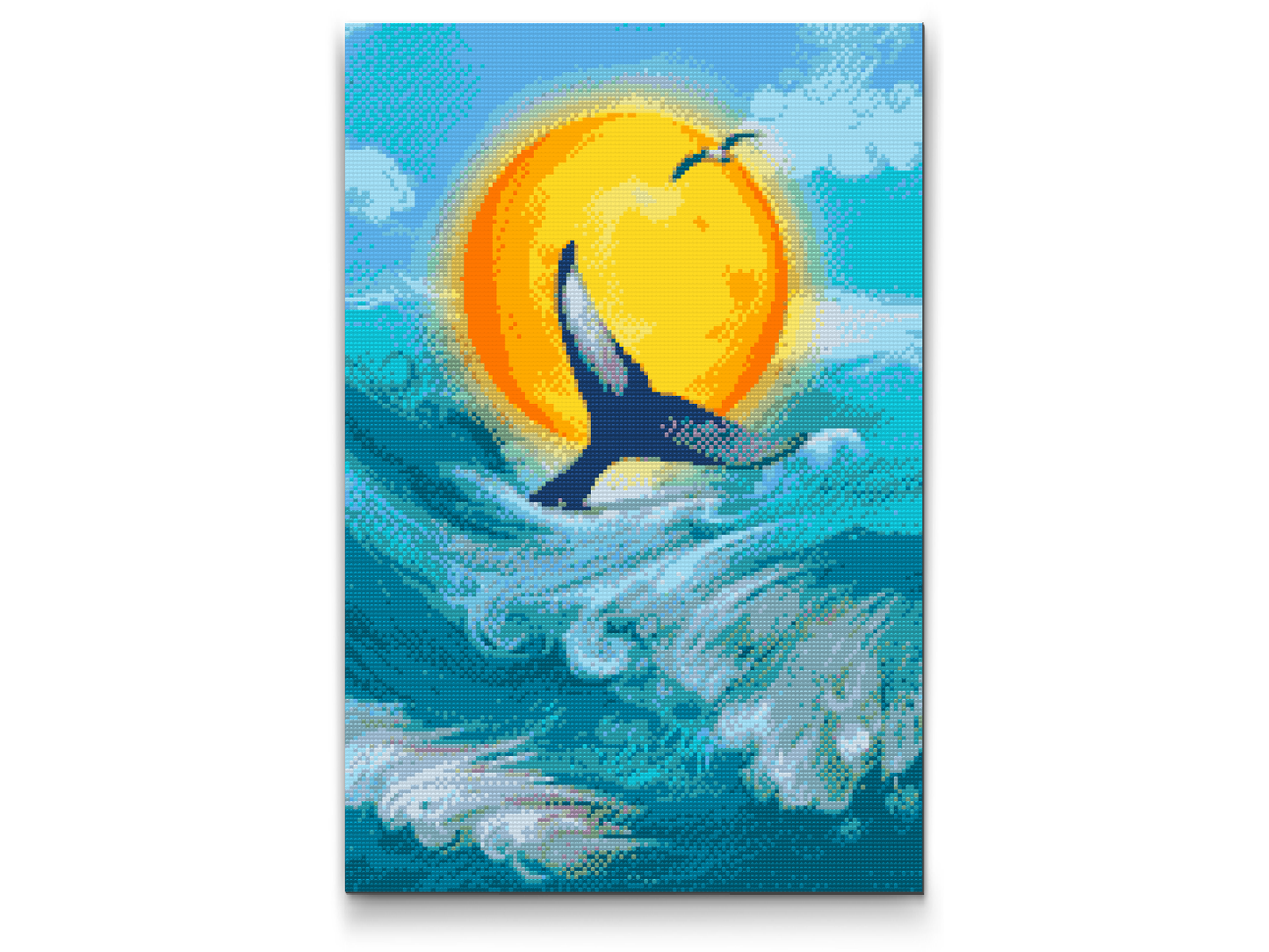 Diamond Painting - Hval ved solnedgang