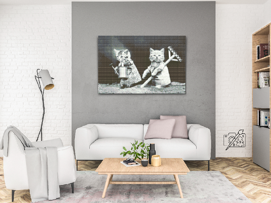 Diamond Painting - Katte i haven