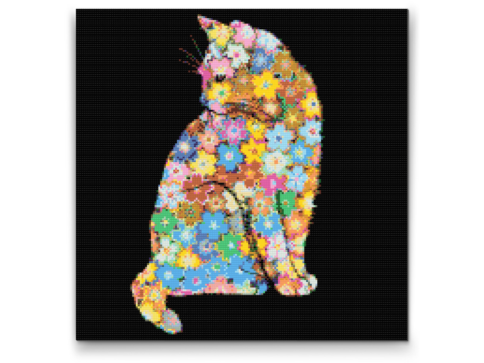 Diamond Painting - Blomsterkat