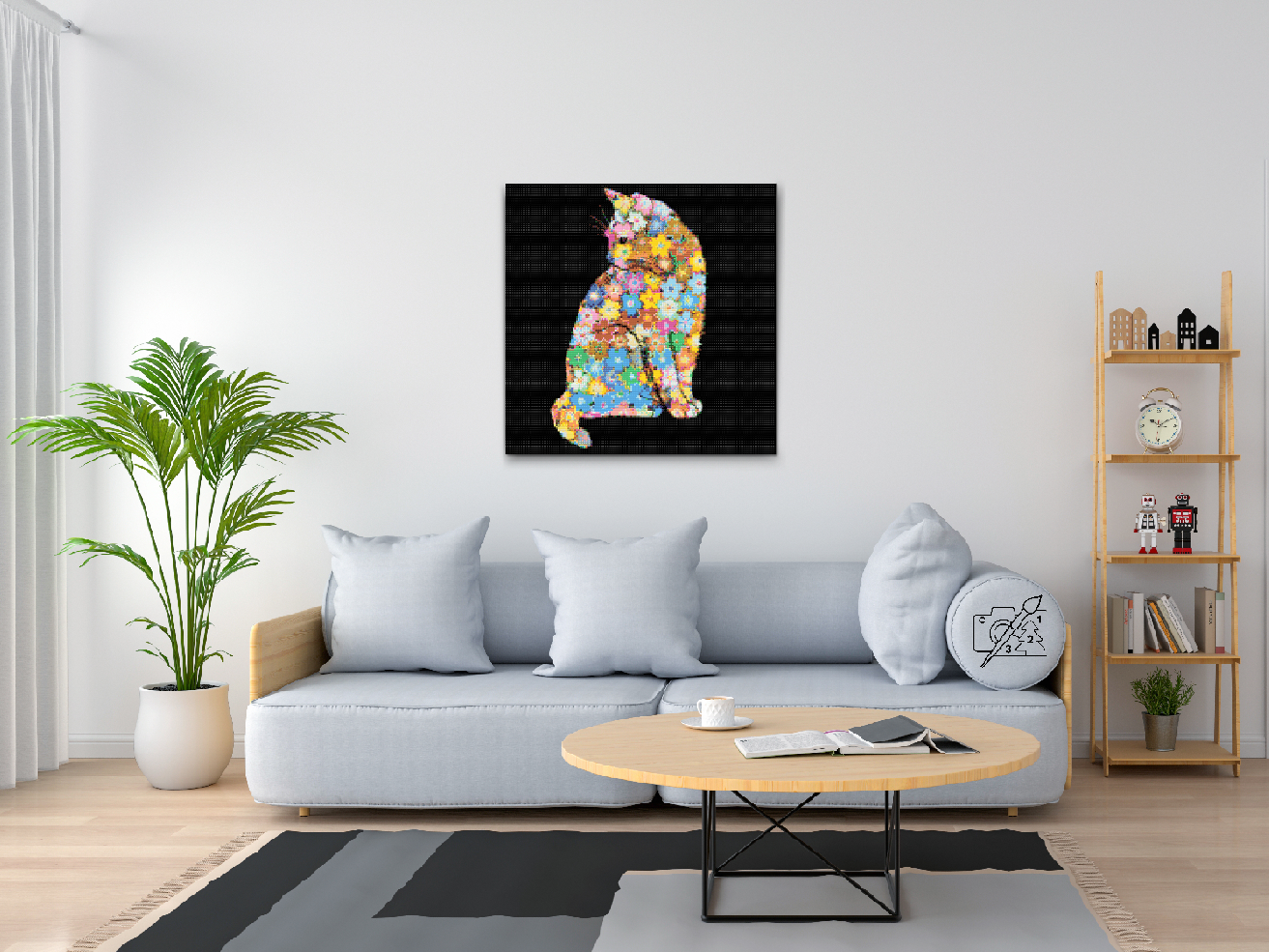 Diamond Painting - Blomsterkat