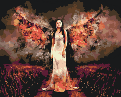 Paint by Numbers - Engel i Flammer