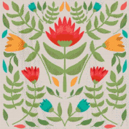 Diamond Painting - Tulipanernes baggrund