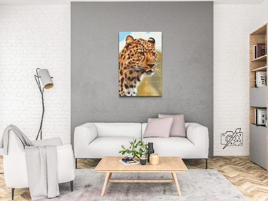 Diamond Painting - Leopardjagtudsigt