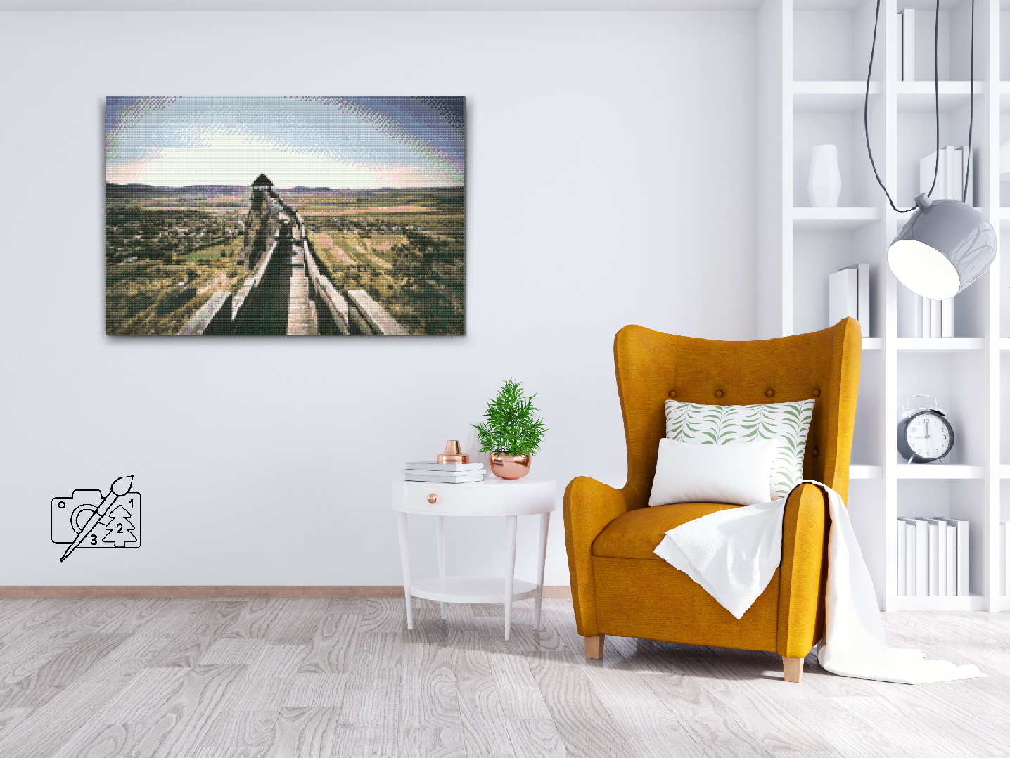 Diamond Painting - Vagttårnet Boldogko, Ungarn