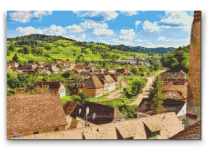 Diamond Painting - Biertan Landsby, Rumænien