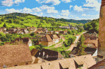 Diamond Painting - Biertan Landsby, Rumænien