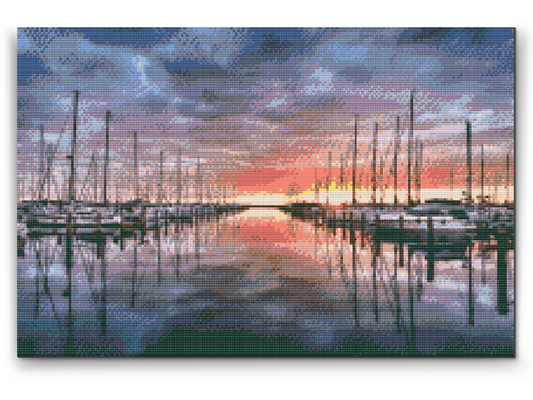 Diamond Painting - Havnen i Warnemünde