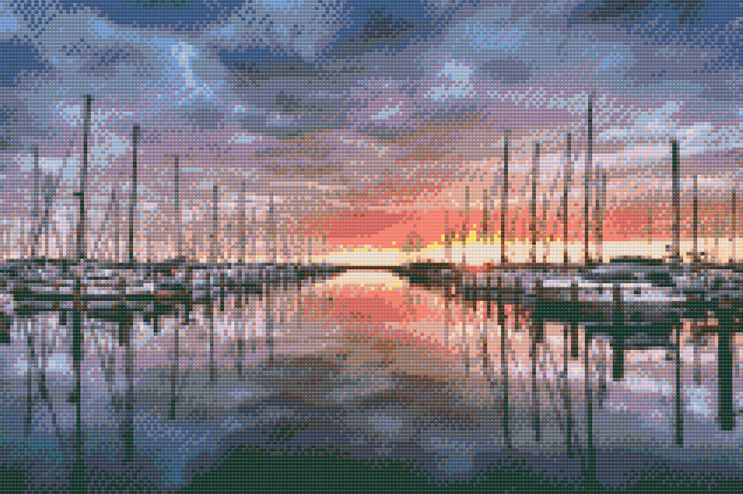 Diamond Painting - Havnen i Warnemünde