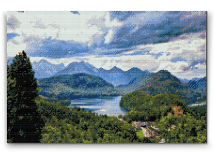 Diamond Painting - Sø i Alperne