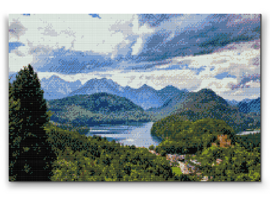 Diamond Painting - Sø i Alperne