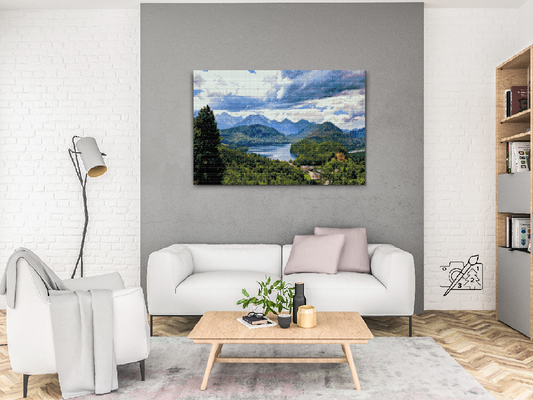 Diamond Painting - Sø i Alperne