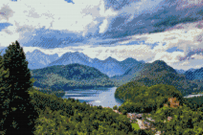 Diamond Painting - Sø i Alperne
