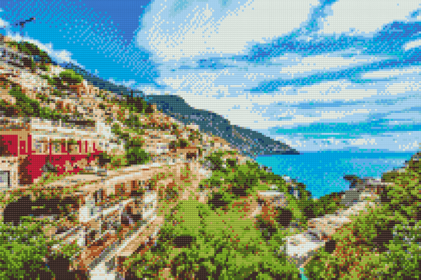 Diamond Painting - Amalfikysten, Italien
