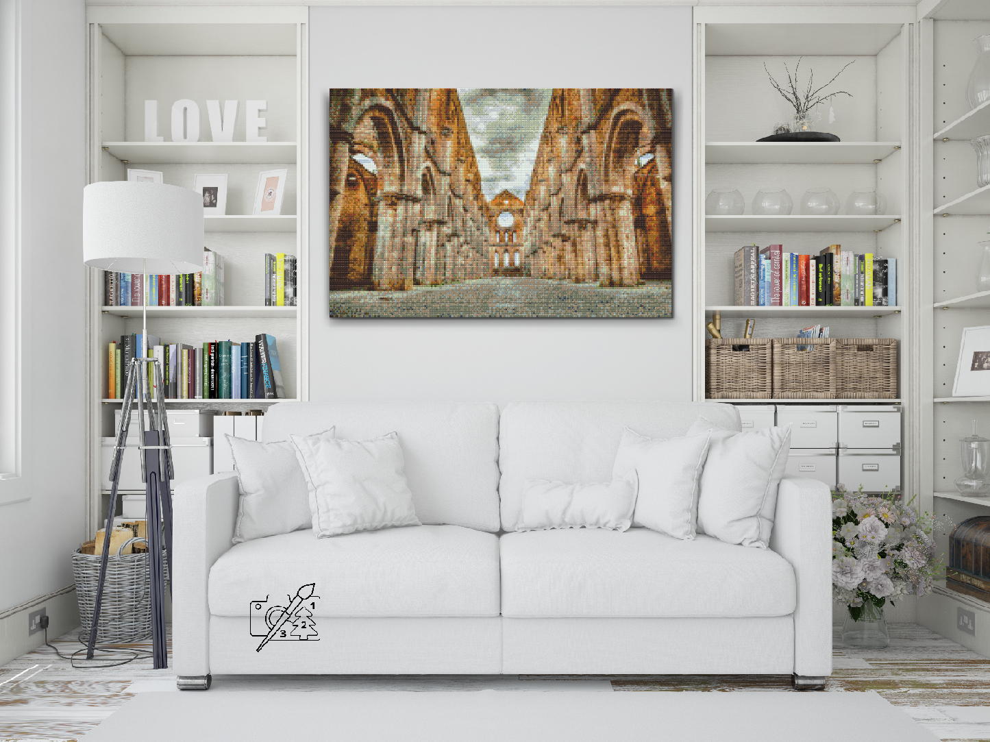 Diamond Painting - Klosteret San Galgano, Toscana