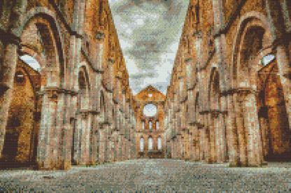 Diamond Painting - Klosteret San Galgano, Toscana