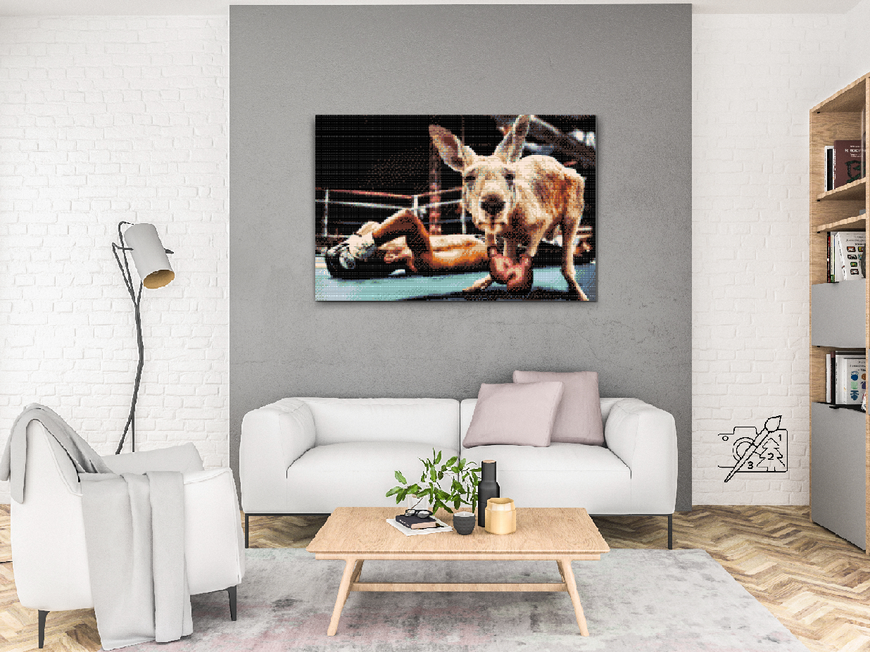 Diamond Painting - Kænguru i ringen
