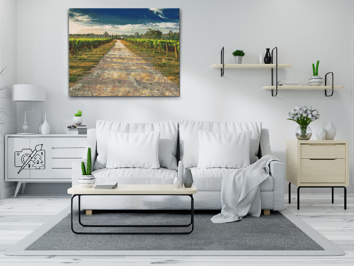 Diamond Painting - Toscanske Vinmarker