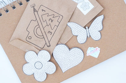 Diamond Painting Sticker - Sæt dem selv (3 stk, ingen diamanter)