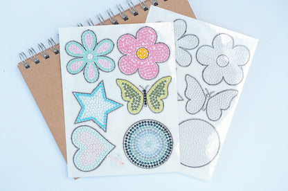 Diamond Painting Sticker - Stick dem selv (6 stk, ingen diamanter)