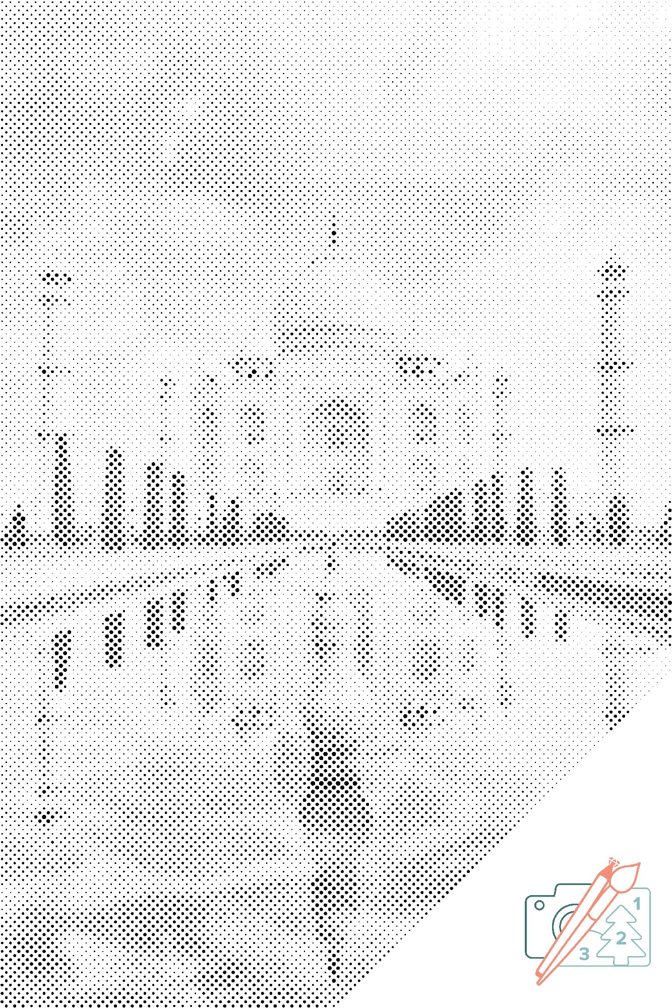 Mal-med-prikker -  Taj Mahal
