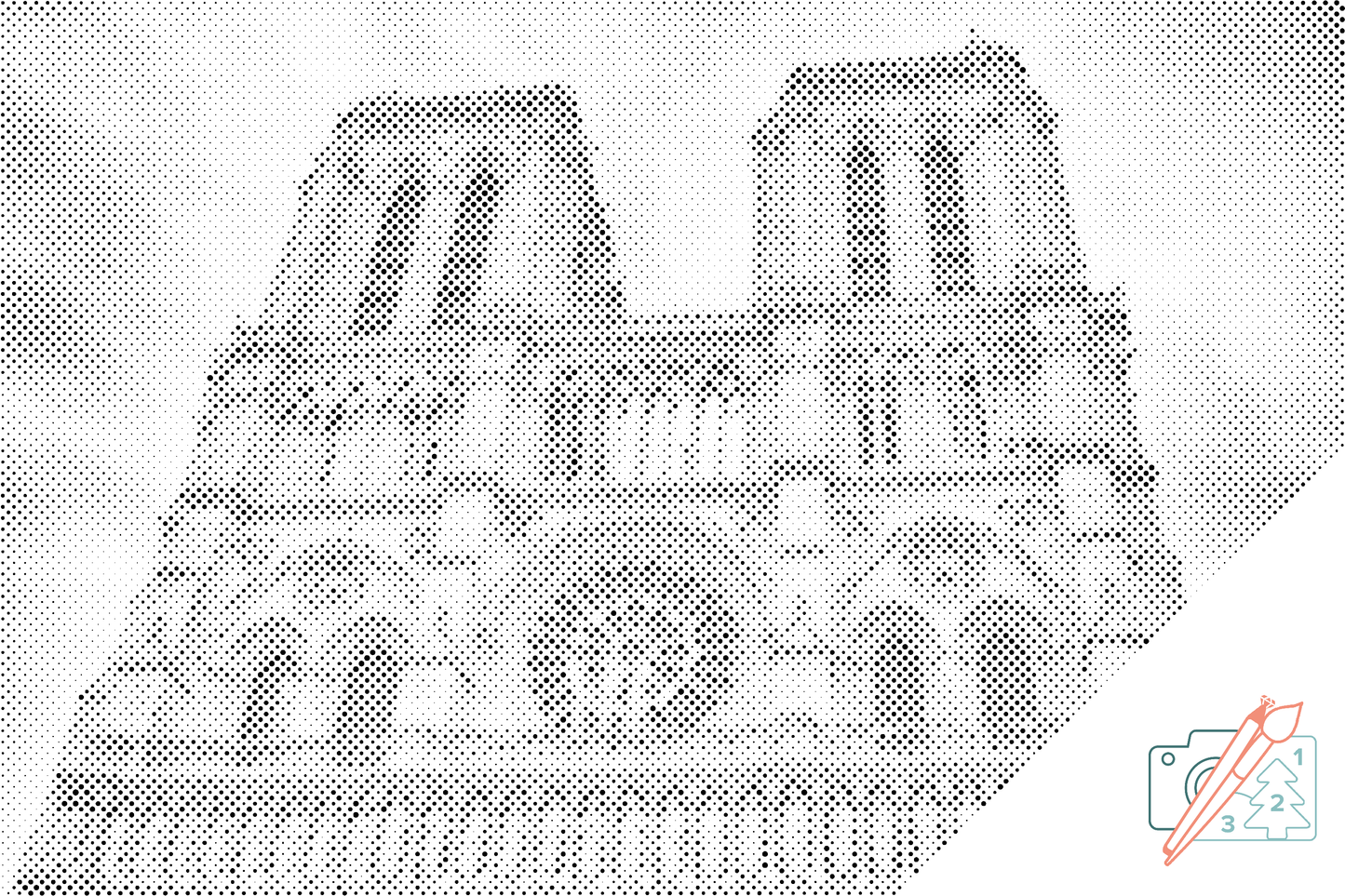 Mal-med-prikker -  Netre-Dame Katedral