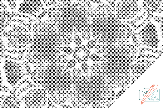 Mal-med-prikker -  Mandala 15