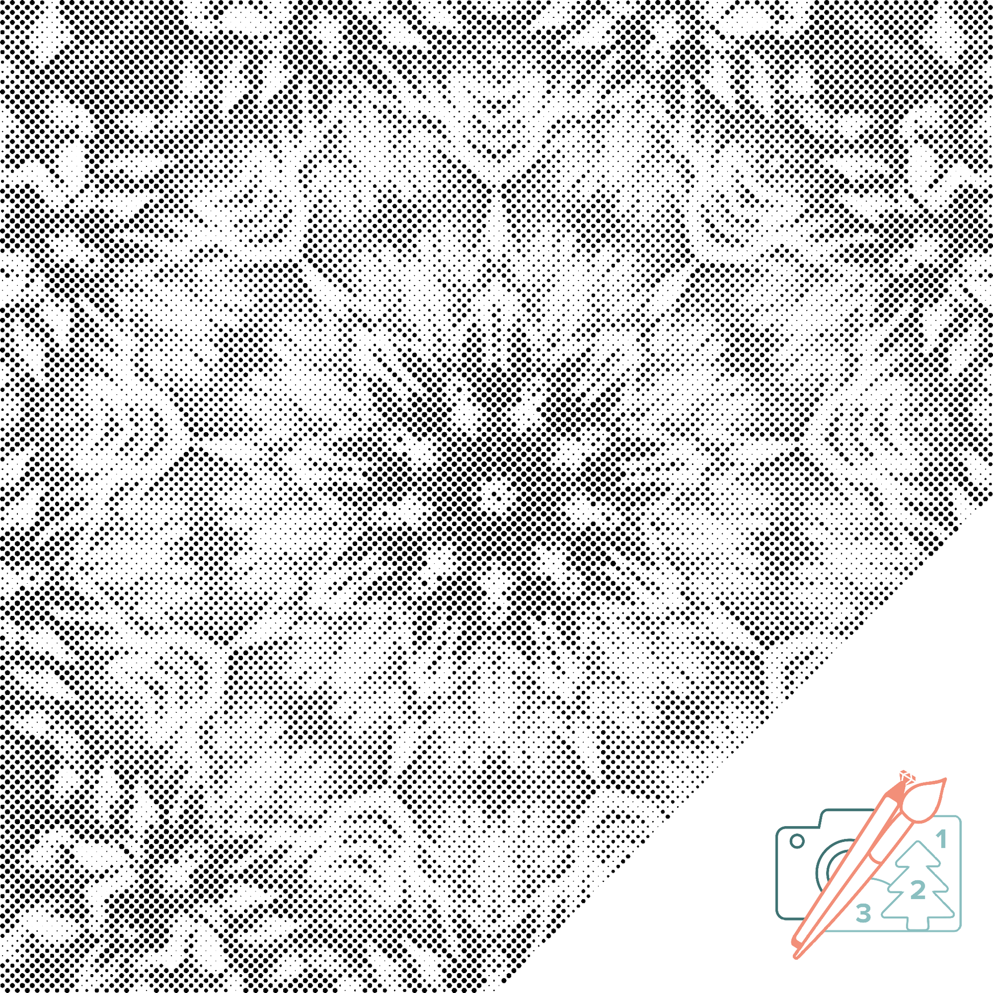 Mal-med-prikker -  Mandala9