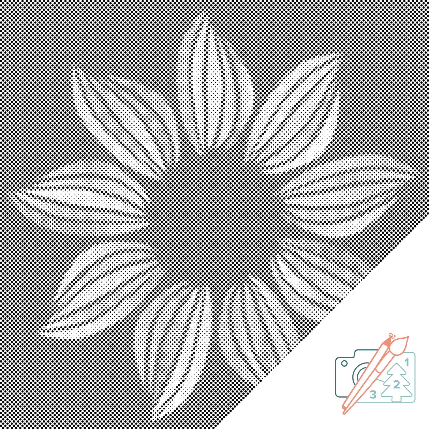 Mal-med-prikker -  Mandala8