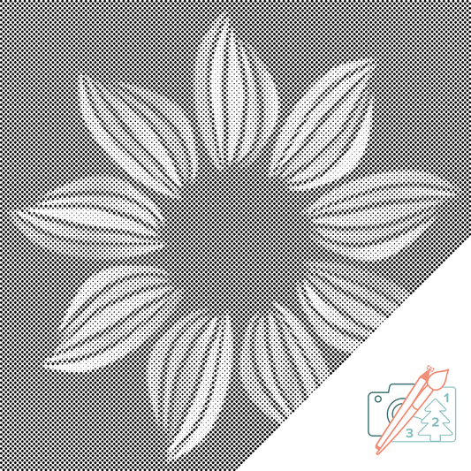 Mal-med-prikker -  Mandala8