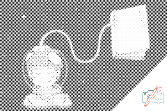 Mal-med-prikker -  Kosmonaut