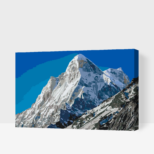 Paint by Numbers - Sneklædte Bjerge