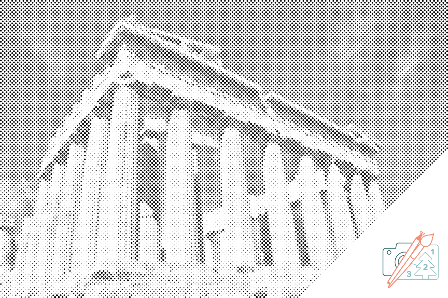 Mal-med-prikker -  Akropolis, Athen 2