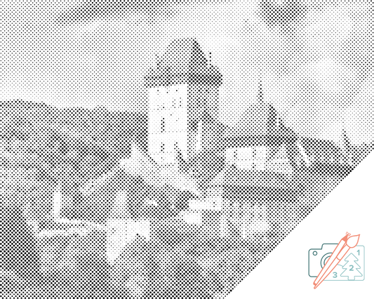 Mal-med-prikker -  Karlštejn Slot 3