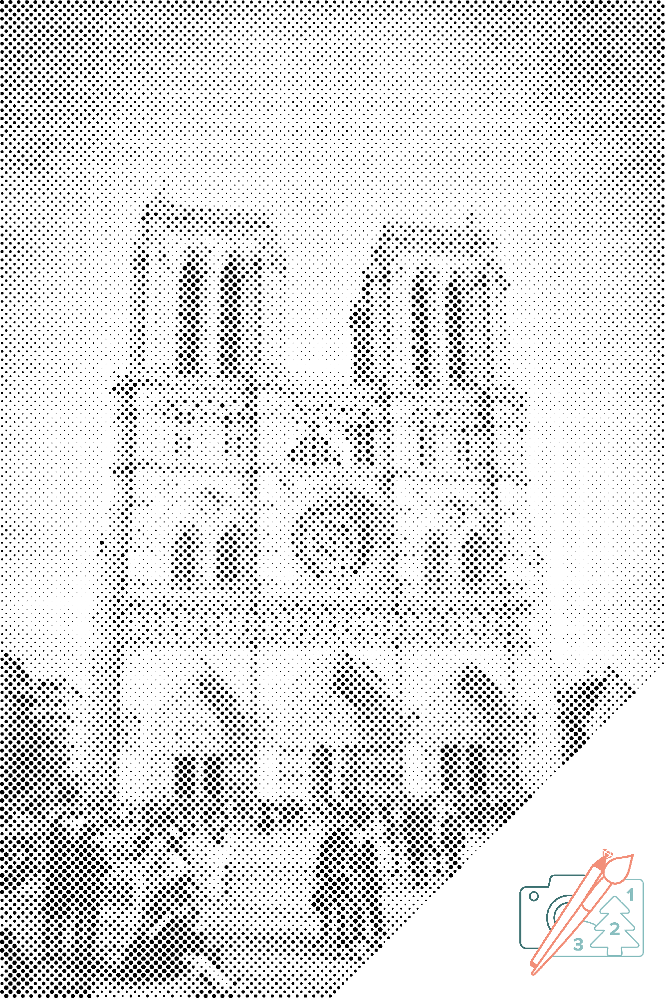 Mal-med-prikker -  Notre-Dame Katedral 3