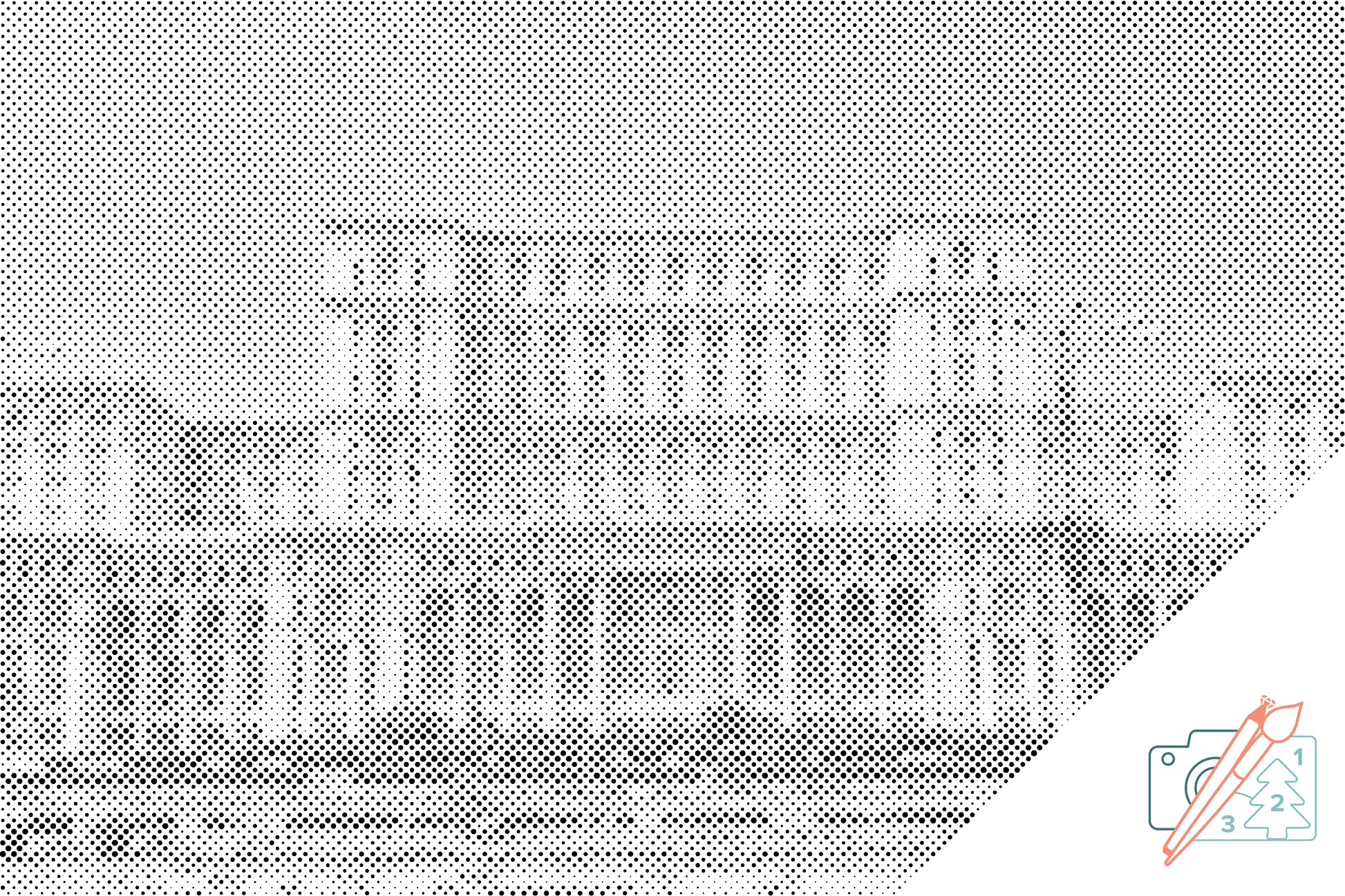 Mal-med-prikker -  Parlamentspaladset, Bukarest