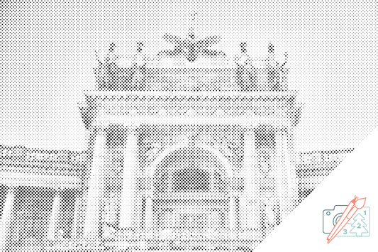 Mal-med-prikker -  Hofburg-paladset, Viena