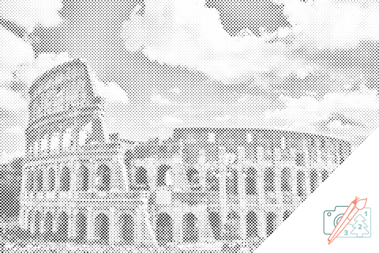Mal-med-prikker -  Colosseum 2