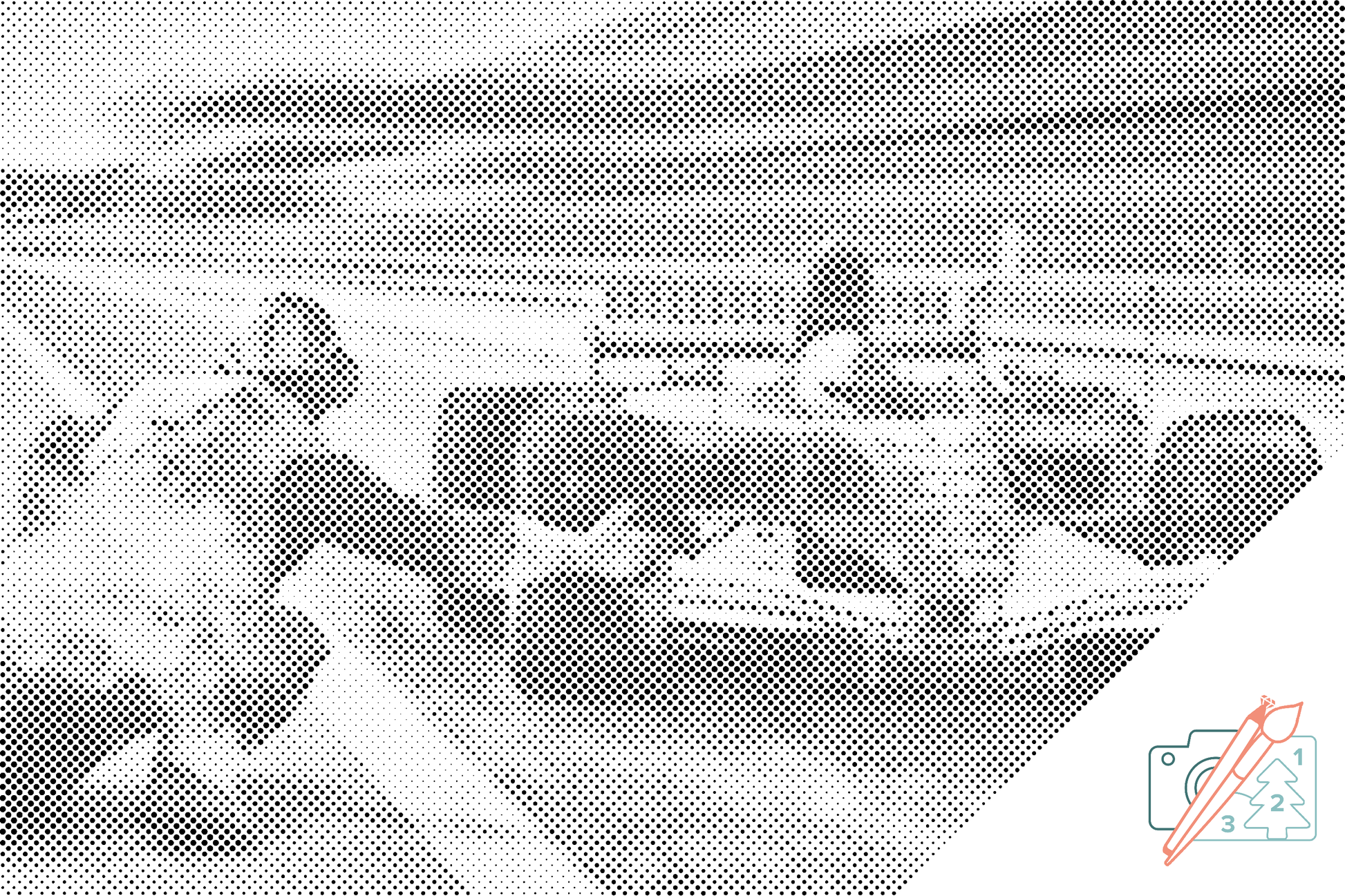 Mal-med-prikker -  Racingformel