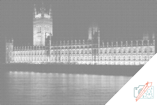 Mal-med-prikker -  Palace of Westminster