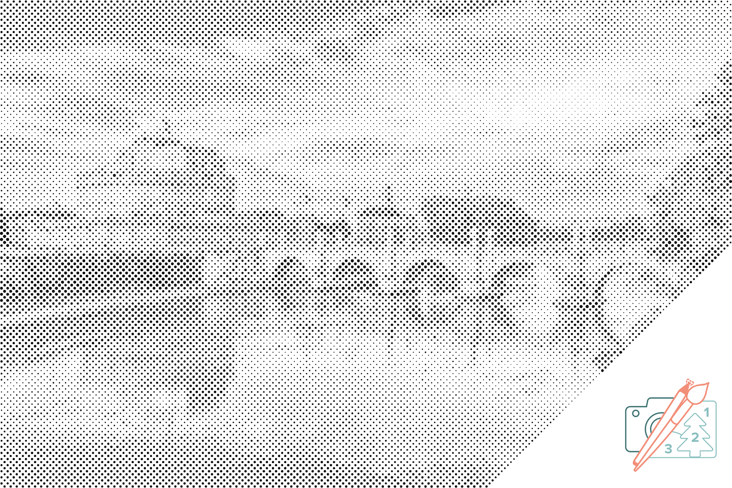 Mal-med-prikker -  St. Angelo-broen i Rom