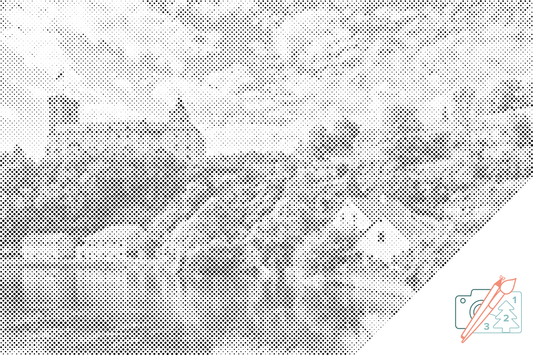 Mal-med-prikker -  Slot Rozmberk 2