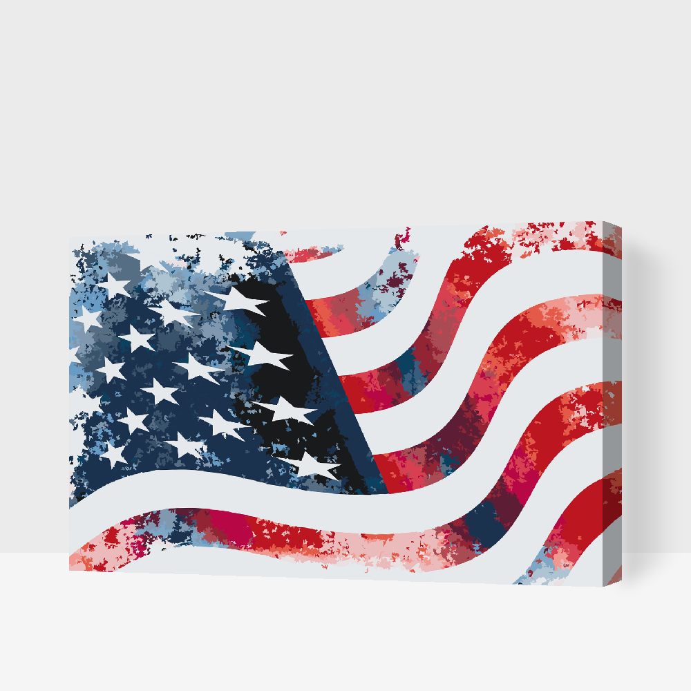 Paint by Numbers - Det amerikanske flag