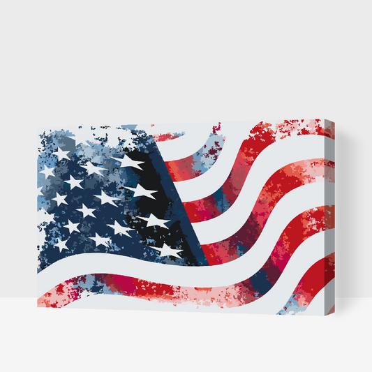 Paint by Numbers - Det amerikanske flag