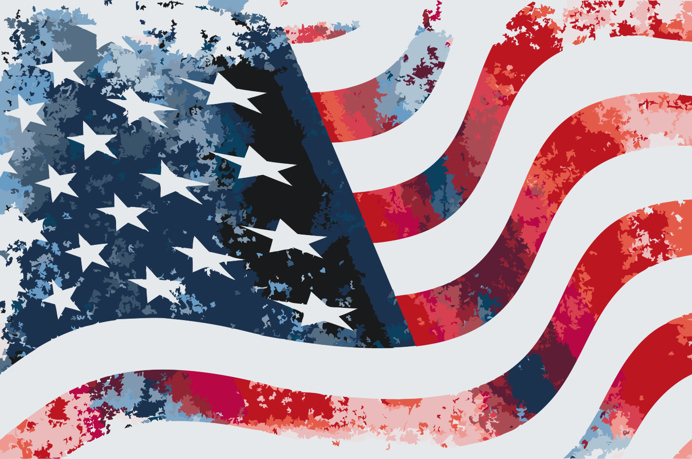 Paint by Numbers - Det amerikanske flag
